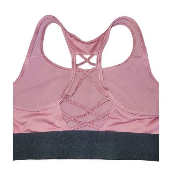 Victorias Secret Sport Player Racerback Wireless Unlined Sports Bra Rose Pink S - Picture 5 of 9